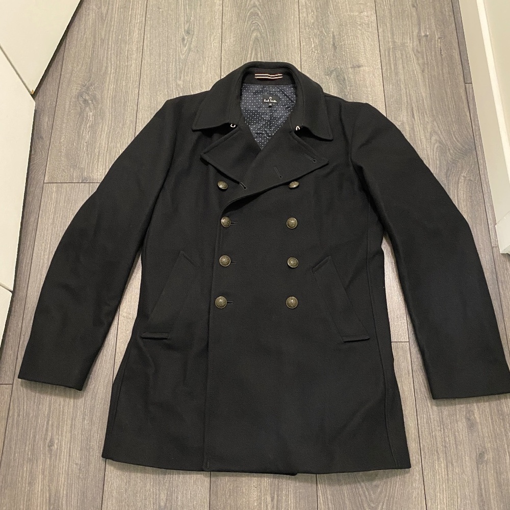 PS Paul Smith Wool-Blend Pea Coat Size M